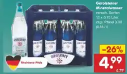 Netto Marken-Discount Gerolsteiner Mineralwasser Angebot