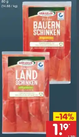 Netto Marken-Discount Abraham Rohschinkenspezialitäten Angebot