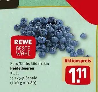 REWE Heidelbeeren Angebot