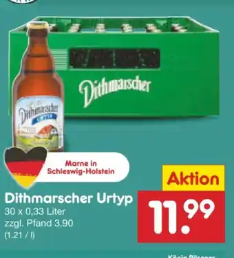 Netto Marken-Discount Dithmarscher Brauerei Urtyp Pils Angebot