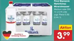 Netto Marken-Discount Fürst Bismarck Mineralwasser Angebot