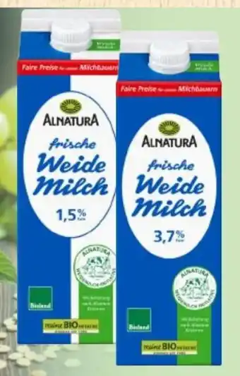 Edeka Alnatura Frische Bio Milch Angebot