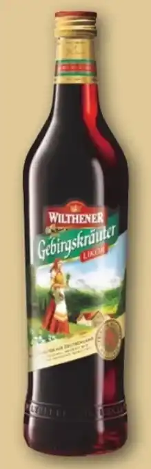REWE Center Wilthener Gebirgskräuter Likör Angebot