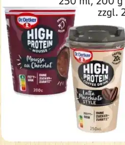 Edeka Dr. Oetker High Protein Coffee Drink Latte Macchiato Angebot