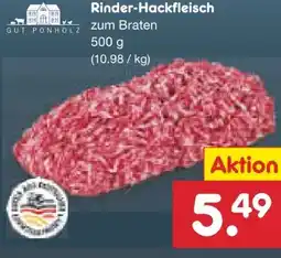 Netto Marken-Discount Gut Ponholz Rinder-Hackfleisch Angebot