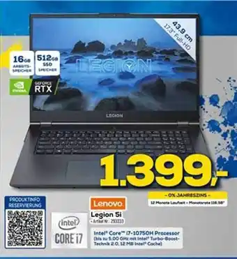 Euronics XXL Lenovo Legion 5i Angebot