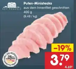 Netto Marken-Discount Gut Ponholz Puten-Ministeaks Angebot