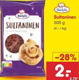 Netto Marken-Discount Backfee Sultaninen Angebot