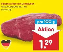 Netto Marken-Discount Falsches Filet vom Jungbullen Angebot