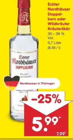 Netto Marken-Discount Echter Nordhäuser Doppelkorn Angebot