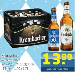 Getränke Arena Krombacher versch. sorten Angebot