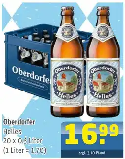 Getränke Arena Oberdorfer helles Angebot
