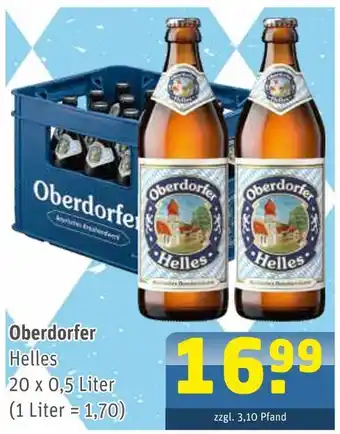 Getränke Arena Oberdorfer helles Angebot