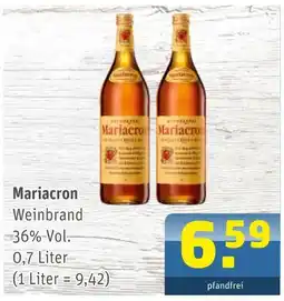 Getränke Arena Mariacron weinbrand Angebot