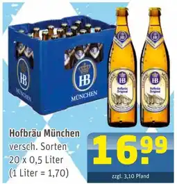 Getränke Arena Hofbräu münchen versch. sorten Angebot