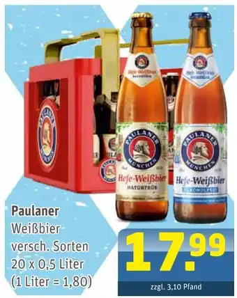 Getränke Arena Paulaner weißbier Angebot