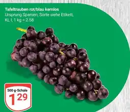 Globus Tafeltrauben rot/blau kernlos Angebot