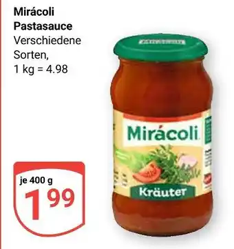 Globus Mirácoli pastasauce Angebot