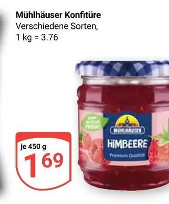 Globus Mühlhäuser konfitüre Angebot