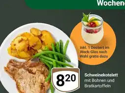 Globus Schweinekotelett mit bohnen und bratkartoffeln Angebot