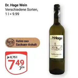 Globus Dr. hage wein Angebot