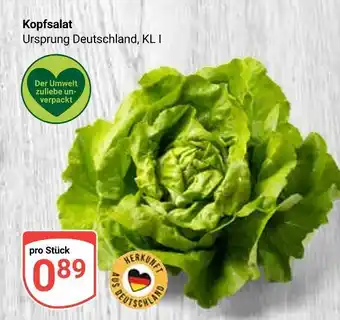 Globus Kopfsalat Angebot