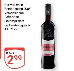 Globus Rotwild wein rheinhessen dqw Angebot