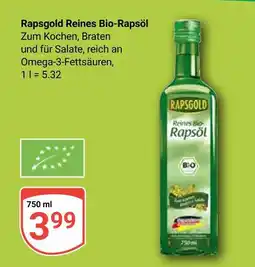 Globus Rapsgold reines bio-rapsöl Angebot