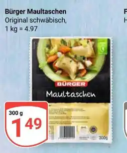 Globus Bürger maultaschen Angebot