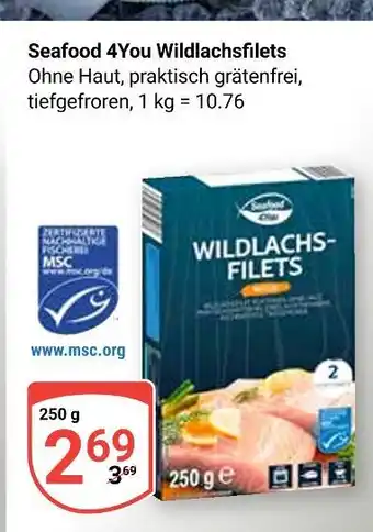 Globus Seafood 4you wildlachsfilets Angebot