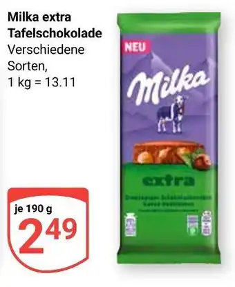 Globus Milka extra tafelschokolade Angebot
