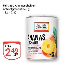 Globus Fairtrade original ananasscheiben Angebot