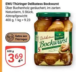 Globus Ewu thüringer delikatess bockwurst Angebot
