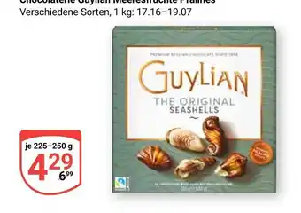 Globus Chocolaterie guylian meeresfrüchte pralinés Angebot