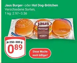 Globus Jaus burger- oder hot dog-brötchen Angebot