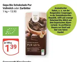 Globus Gepa bio schokolade pur vollmilch Angebot