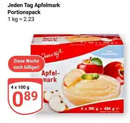 Globus Jeden tag apfelmark portionspack Angebot