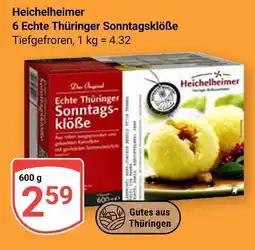 Globus Heichelheimer 6 echte thüringer sonntagsklöße Angebot