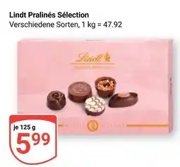 Globus Lindt pralinés sélection Angebot