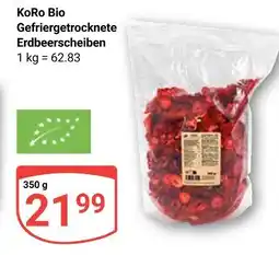 Globus Koro bio gefriergetrocknete erdbeerscheiben Angebot