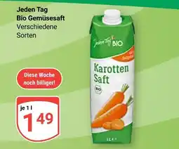Globus Jeden tag bio gemüsesaft karottensaft Angebot