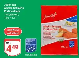 Globus Jeden tag alaska-seelachs portionsfilets Angebot