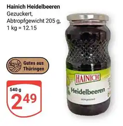 Globus Hainich heidelbeeren Angebot