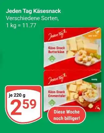 Globus Jeden tag käsesnack butterkäse Angebot