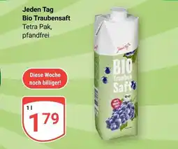 Globus Jeden tag bio traubensaft Angebot