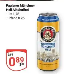 Globus Paulaner münchner hell alkoholfrei Angebot