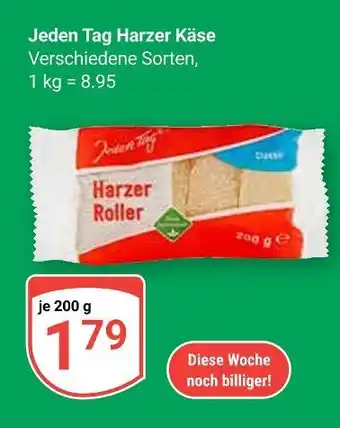 Globus Jeden tag harzer käse Angebot