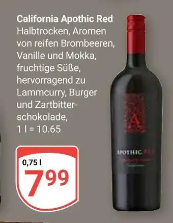 Globus California apothic red Angebot