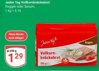 Globus Jeden tag vollkornknäckebrot Angebot