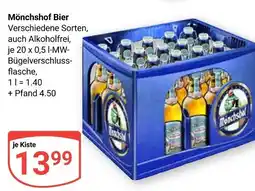 Globus Mönchshof bier Angebot